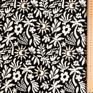 Tkanina dekoracyjna jacquard Sunlight noir