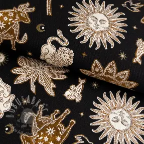 Tkanina dekoracyjna jacquard Pygmalion noir