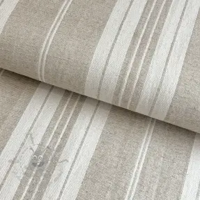 Tkanina dekoracyjna jacquard LINEN LOOK Granville lin