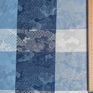 Tkanina dekoracyjna FRENCH TABLE CLOTH JACQUARD Niwa allover indigo