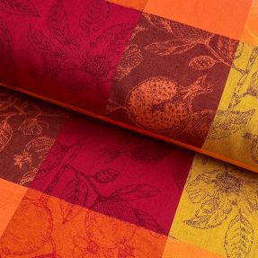 Tkanina dekoracyjna FRENCH TABLE CLOTH JACQUARD Cabosse allover harissa