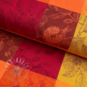 Tkanina dekoracyjna FRENCH TABLE CLOTH JACQUARD Cabosse allover harissa