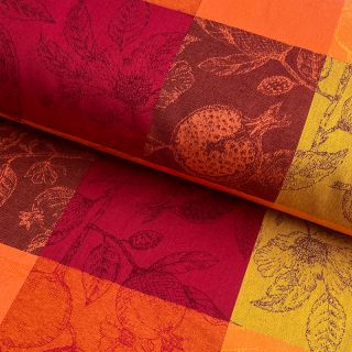 Tkanina dekoracyjna FRENCH TABLE CLOTH JACQUARD Cabosse allover harissa