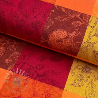 Tkanina dekoracyjna FRENCH TABLE CLOTH JACQUARD Cabosse allover harissa