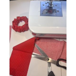 Bawełniana tkanina Petit dots red