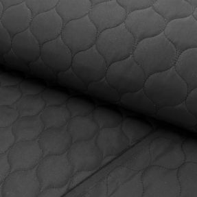 Pikowana tkanina Round black