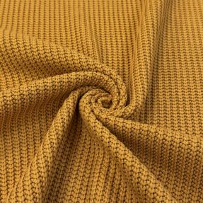 Dzianina swetrowa BIG KNIT mustard
