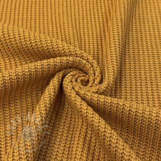 Dzianina swetrowa BIG KNIT mustard