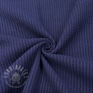 Dzianina swetrowa BIG KNIT navy