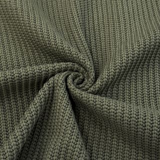 Dzianina BIG KNIT camo green