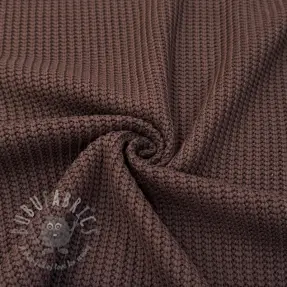 Dzianina swetrowa BIG KNIT dark brown