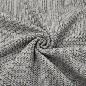 Dzianina swetrowa BIG KNIT light grey