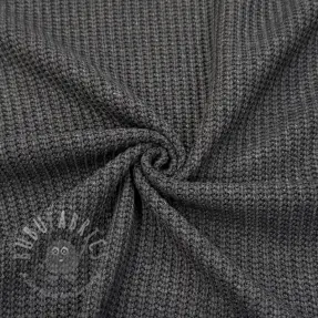 Dzianina swetrowa BIG KNIT dark grey