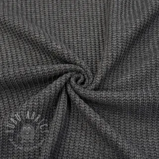 Dzianina swetrowa BIG KNIT dark grey