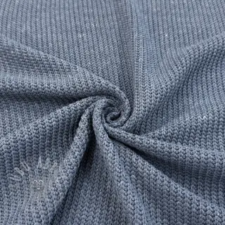 Dzianina swetrowa BIG KNIT blue
