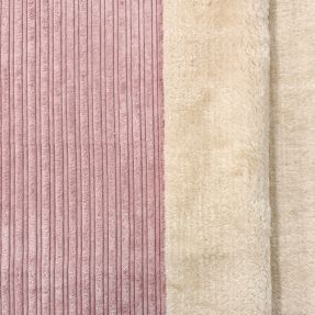Sztruks Cofur fleece rose