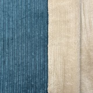 Sztruks Cofur fleece petrol