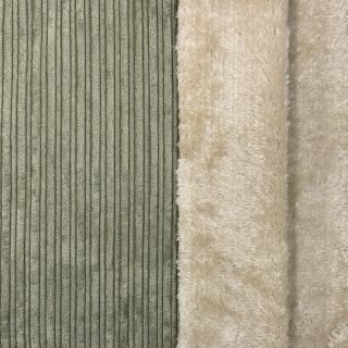 Sztruks Cofur fleece camo green