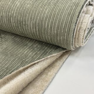 Sztruks Cofur fleece camo green