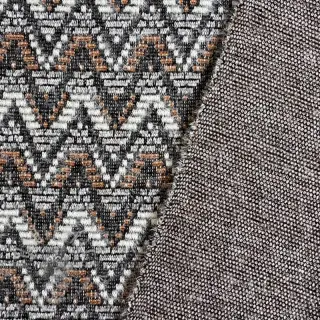 Dzianina swetrowa jacquard Comfilia Zigzag wavy brown