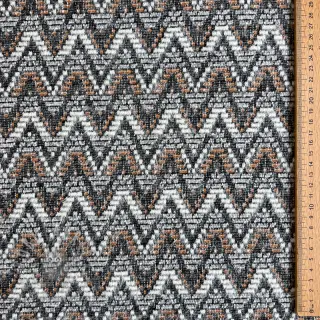 Dzianina swetrowa jacquard Comfilia Zigzag wavy brown