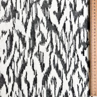 Dzianina jacquard Comfy Blurry Ikat grey
