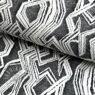 Dzianina swetrowa jacquard Comfy Broken checks black