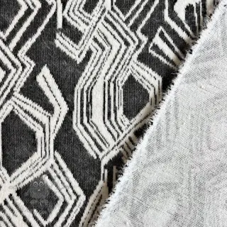 Dzianina swetrowa jacquard Comfy Broken checks black