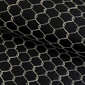 Pikowana tkanina Cord black