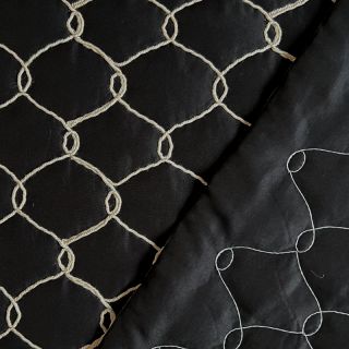 Pikowana tkanina Cord black