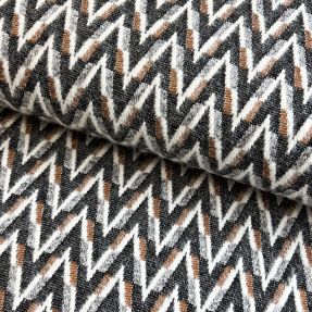 Dzianina swetrowa jacquard Comfilia Arrows grey