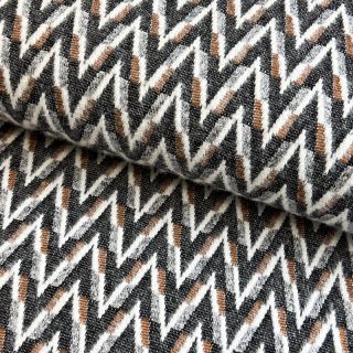 Dzianina jacquard Comfilia Arrows grey