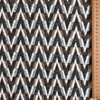 Dzianina jacquard Comfilia Arrows grey