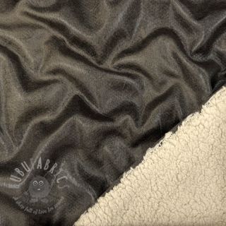 Tkanina płaszczowa Vintage Glammy Teddy Lammy grey