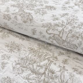 Tkanina dekoracyjna jacquard MACASSAR alover lin