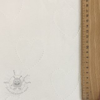 Plusz niemowlęcy TEDDY Hearts off white