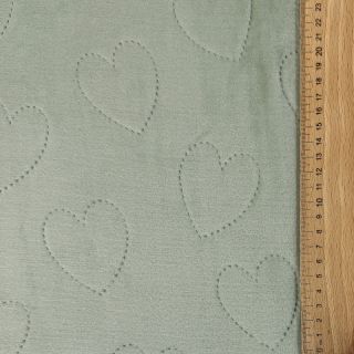 Plusz niemowlęcy TEDDY Hearts old green