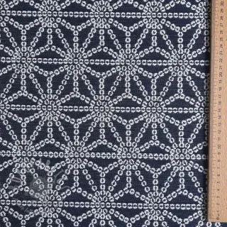 Tkanina dekoracyjna jacquard Bong marine