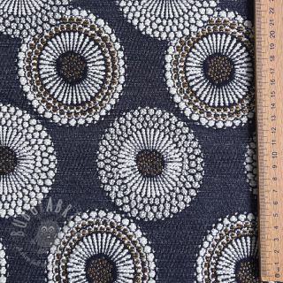 Tkanina dekoracyjna jacquard Jojoba marine