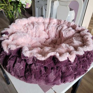 Sztuczne futro aubergine