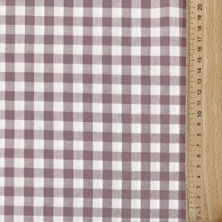 Bawełniana tkanina Check mauve