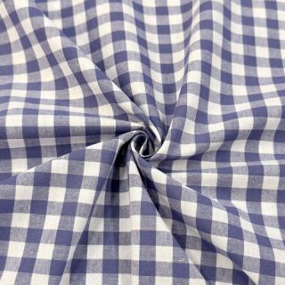 Bawełniana tkanina Check lavender