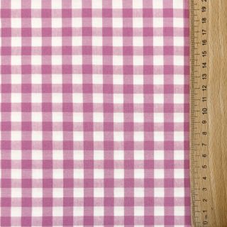 Bawełniana tkanina Check pink