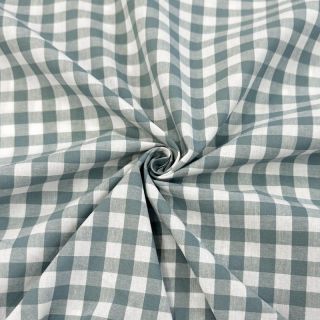 Bawełniana tkanina Check teal