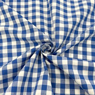 Bawełniana tkanina Check sky
