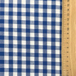 Bawełniana tkanina Check sky