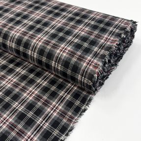 Wiskoza Scottish Check YARN DYED BRUSHED design A