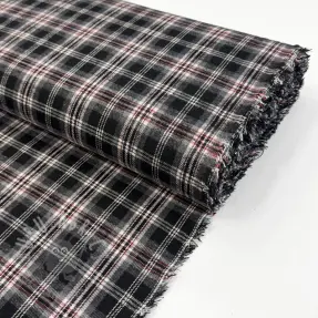 Wiskoza Scottish Check YARN DYED BRUSHED design A