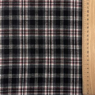Wiskoza Scottish Check YARN DYED BRUSHED design A