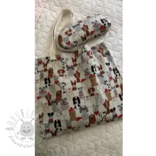 Tkanina dekoracyjna Linenlook Dog Dress Up